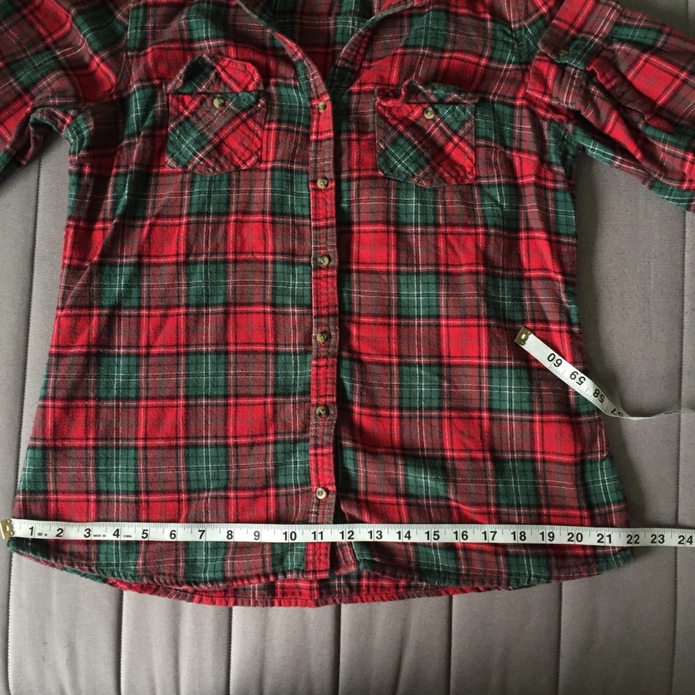 Great Northwest | red flannel button up shirt - Picture 6 of 7